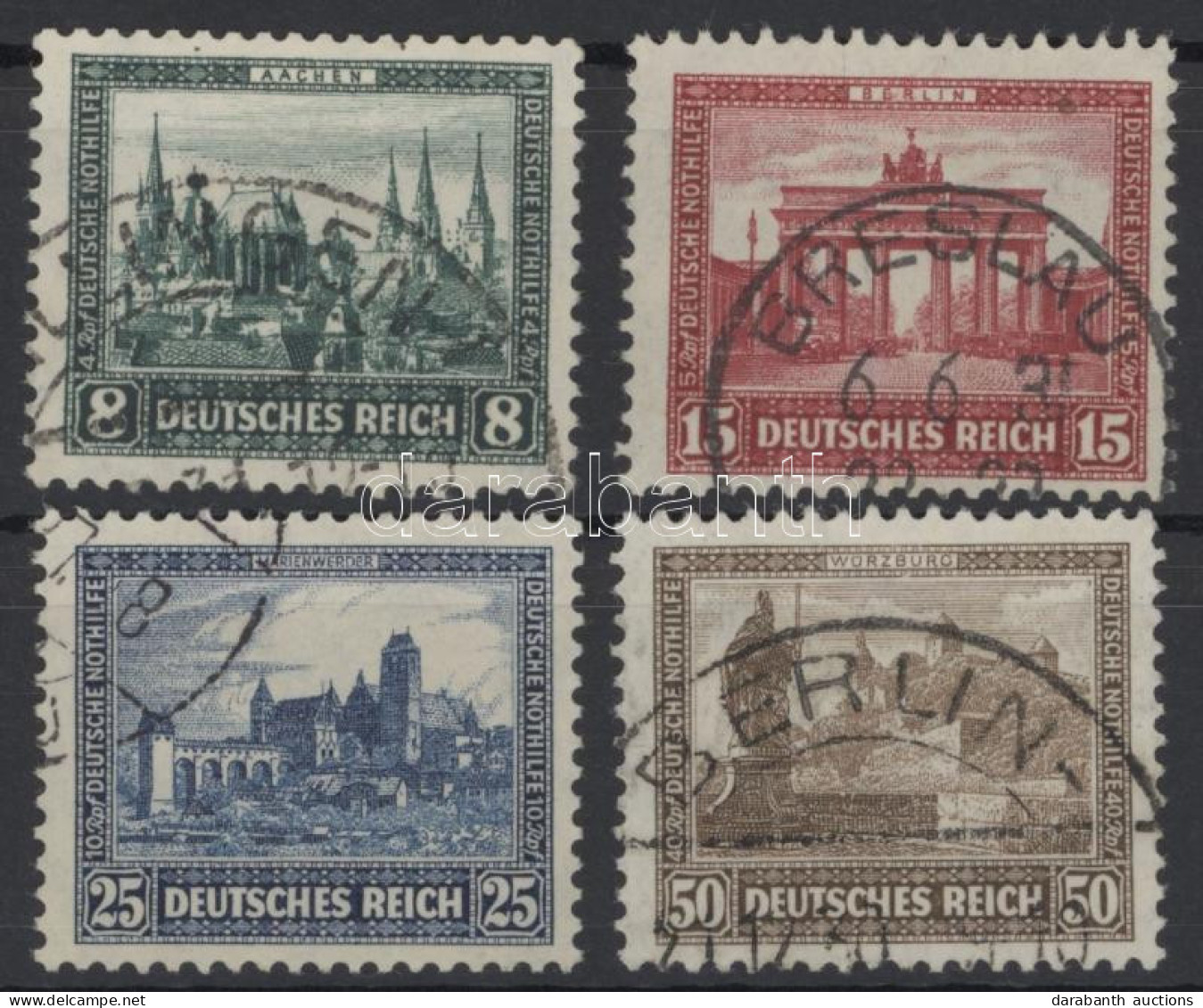 O Deutsches Reich 1930 Nothilfe Mi 450-453 (Mi EUR 140.-) - Sonstige & Ohne Zuordnung