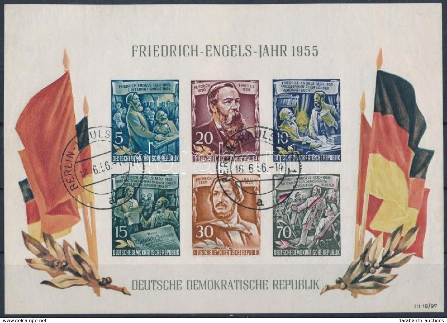 O NDK 1955 Mi Engels Blokk 13 (Mi EUR 180,-) - Sonstige & Ohne Zuordnung
