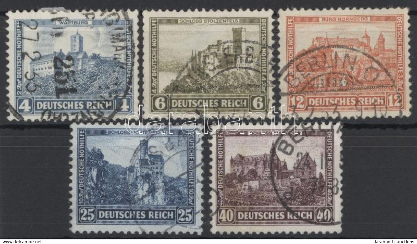 O Deutsches Reich 1932 Nothilfe Mi 474-478 (Mi EUR 110.-) - Andere & Zonder Classificatie