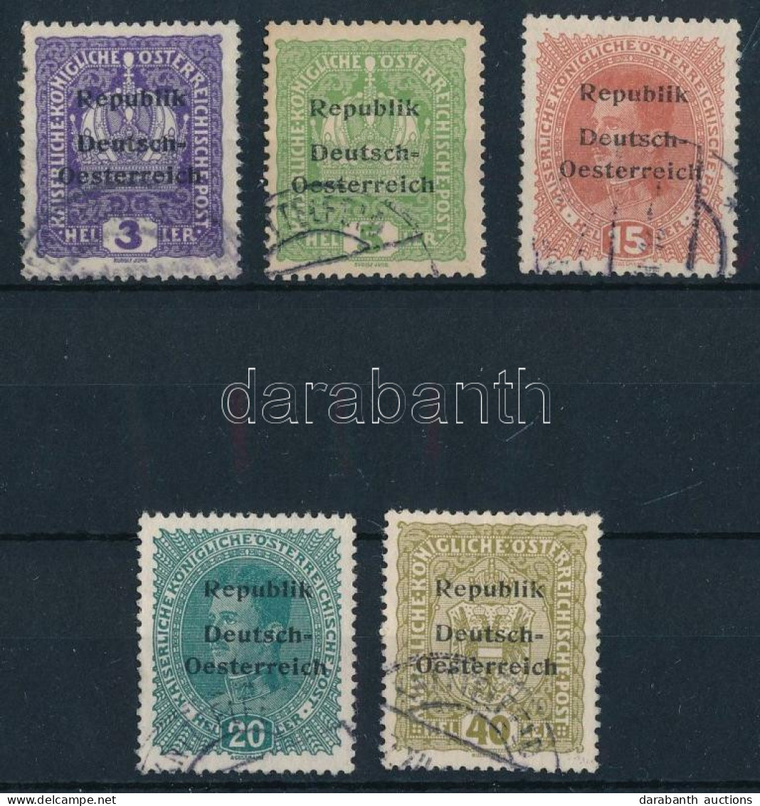 O Ausztria 1918 Knittelfeld 5 Db Magánkiadású Bélyeg (ca Mi EUR 100,-) - Autres & Non Classés