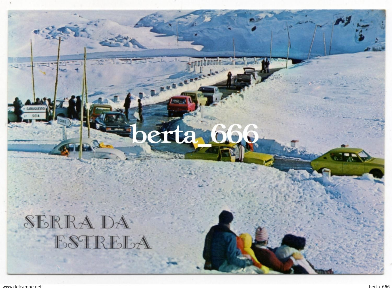 Serra Da Estrela Junto à Torre * Portugal Mountain Range * Snow * Old Cars - Guarda