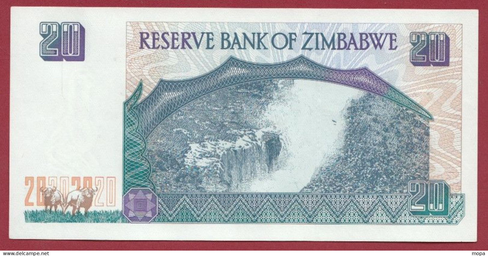 Zimbabwe--20 Dollars  ---1997--UNC---(495) - Zimbabwe