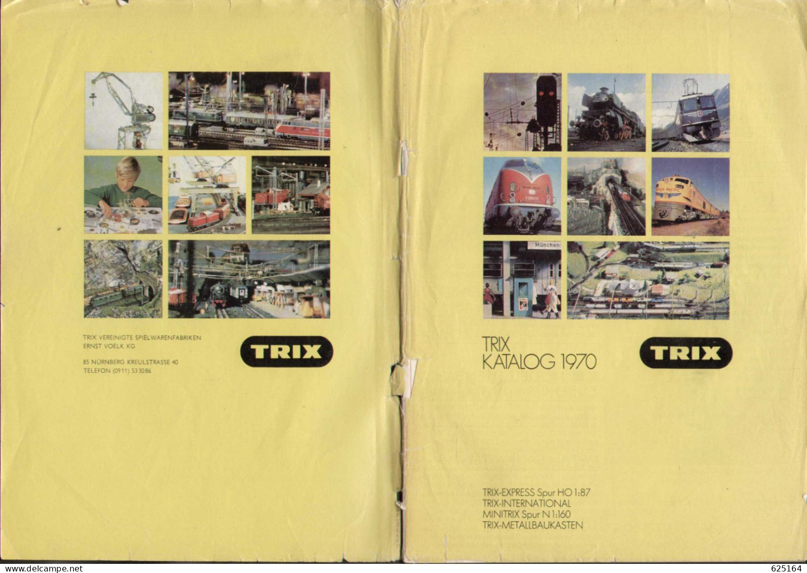 Catalogue TRIX MINITRIX 1970 Gesamtkatalog  HO 1/87 - N 1/160 - Duits