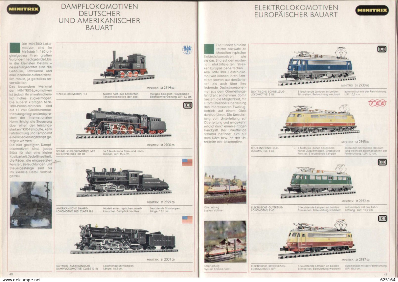 Catalogue TRIX MINITRIX 1970 Gesamtkatalog  HO 1/87 - N 1/160 - Allemand