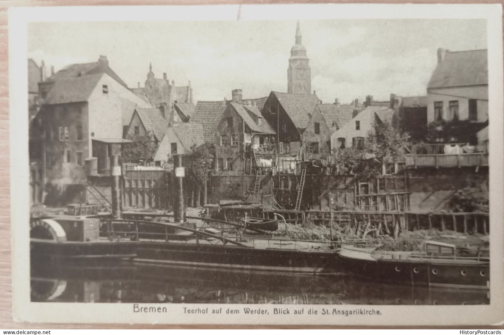 Bremen, Teerhof Auf Dem Werder, Blick Auf Die St. Ansgariikirche, Ca. 1925 - Garmisch-Partenkirchen