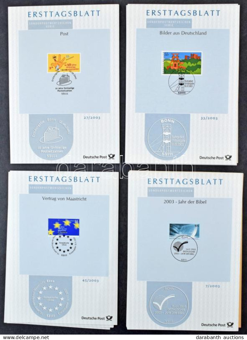 NSZK 1993-2003 70 Db Ersttagsblatt - Autres & Non Classés
