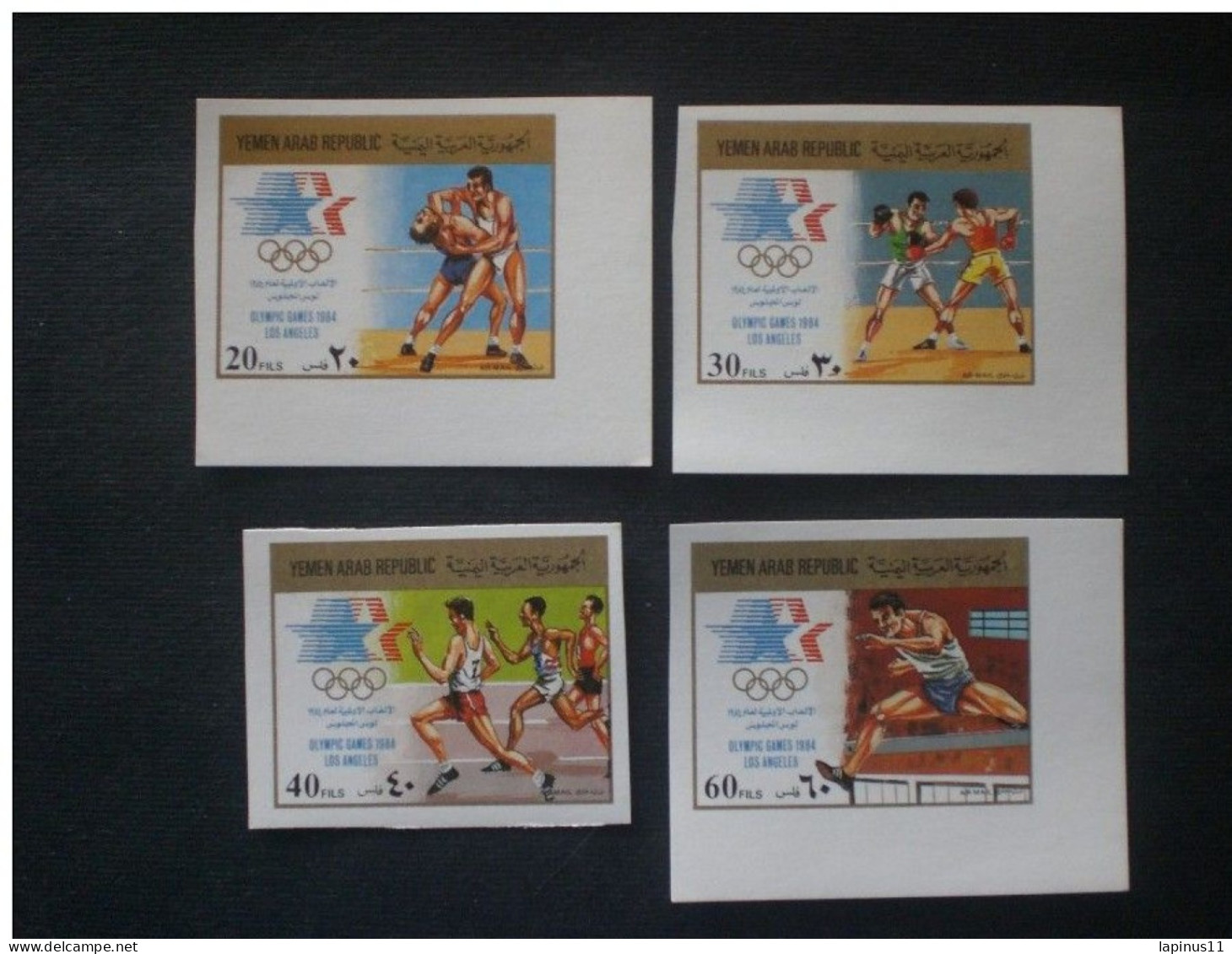YEMEN 1985 Airmail - Olympic Games - Los Angeles 1984, USA MNH IMPERF !!!! RARE!!! SERIES COMPLETE - Yémen