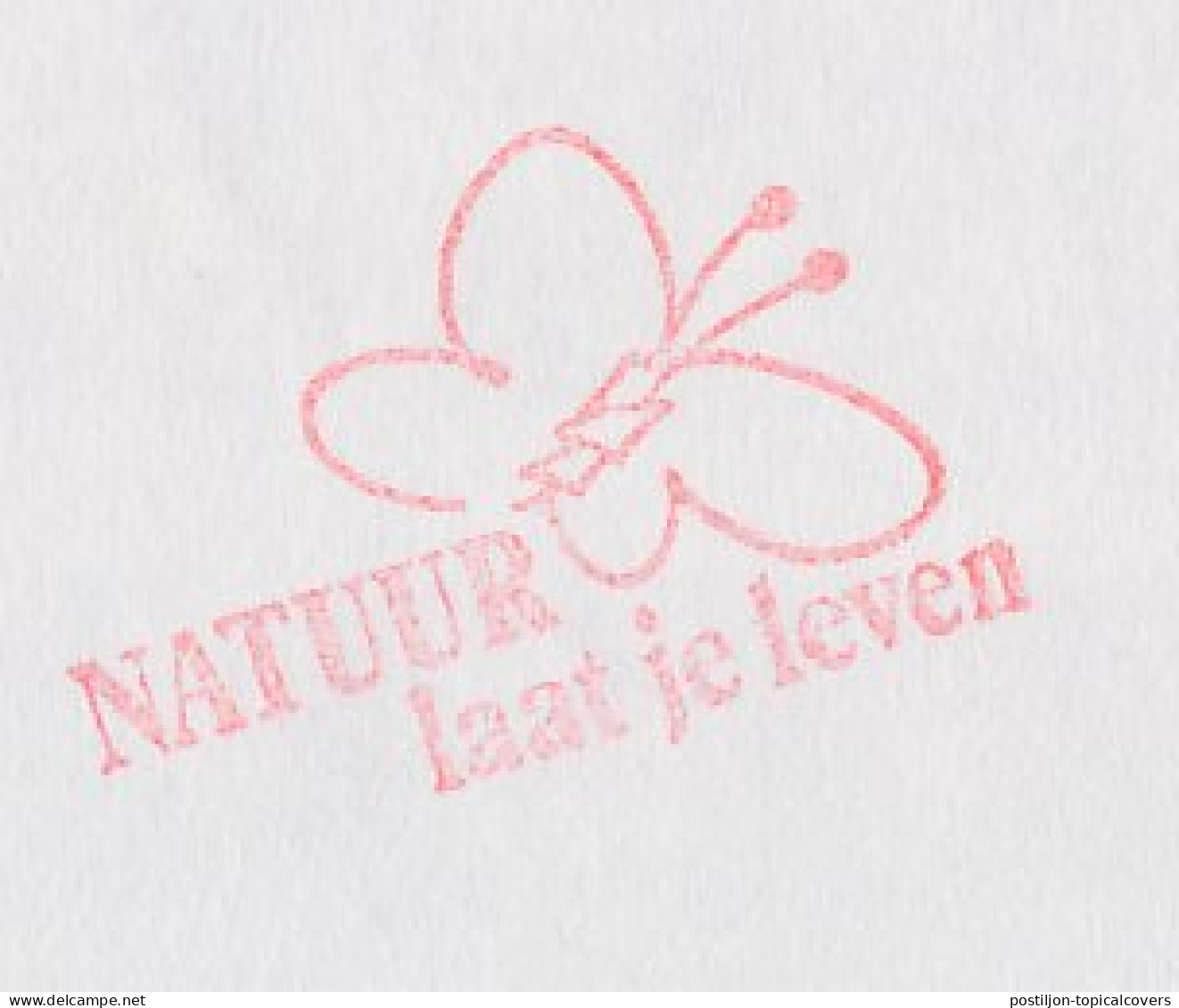 Meter Cover Netherlands 1990 Butterfly - Nature Lets You Live - S-Graveland - Other & Unclassified