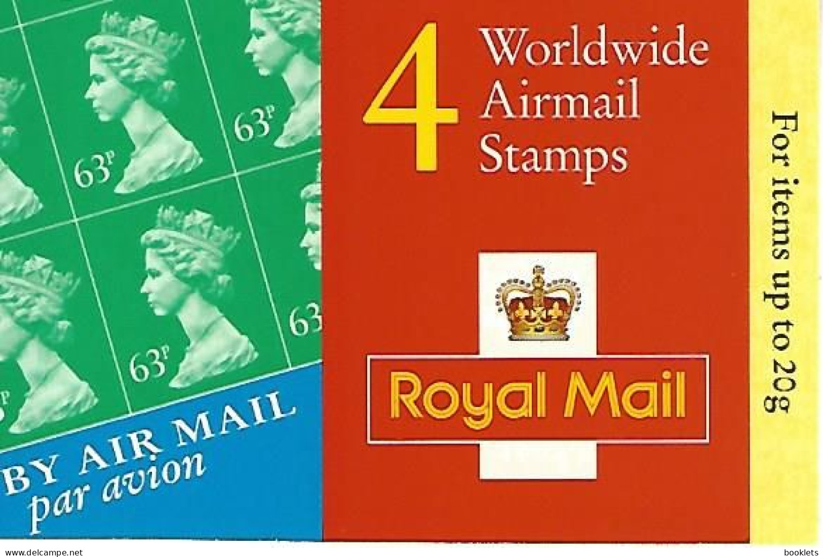 GREAT BRITAIN, WINDOW BOOKLET (RETAIL), 1998, GR4, £ 2.52 Booklet - Carnets