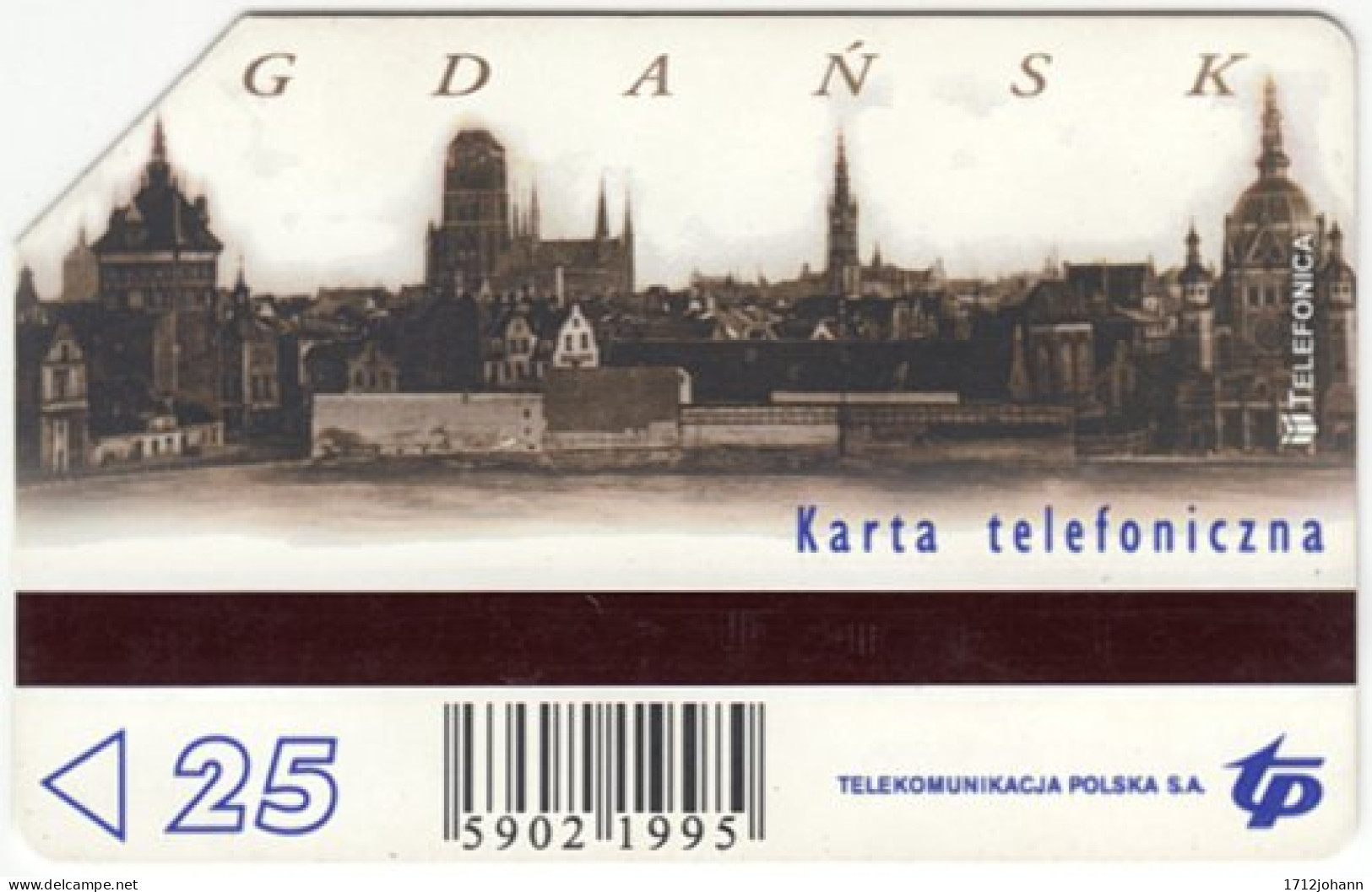 POLAND B-781 Magnetic Telekom - Landmarks Of Poland - Used - Polen