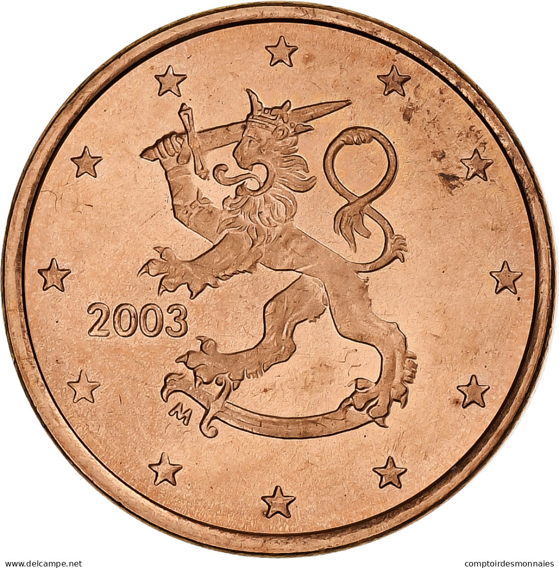 Finlande, 5 Euro Cent, 2003, Vantaa, SUP, Cuivre Plaqué Acier, KM:100 - Finnland