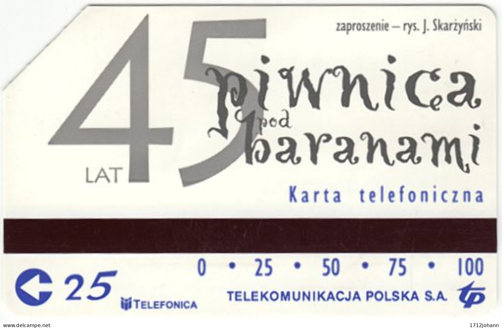 POLAND B-803 Magnetic Telekom - Used - Polen