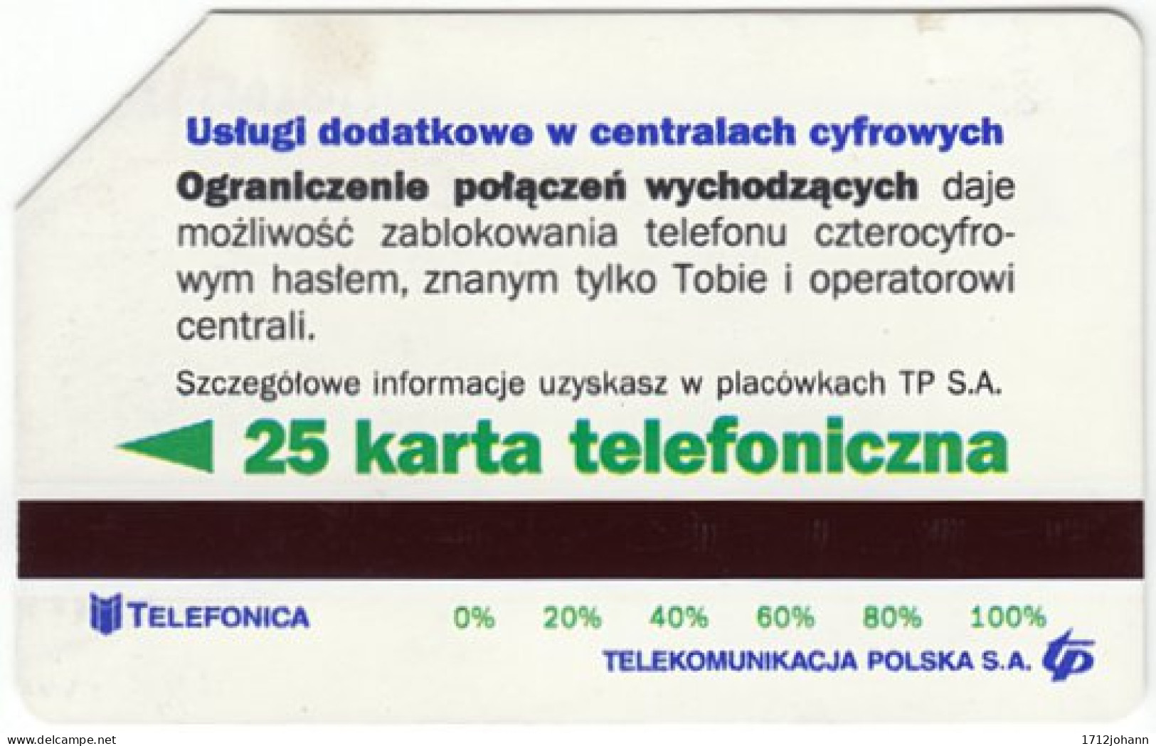 POLAND B-836 Magnetic Telekom - Communication, Telephone - Used - Polen