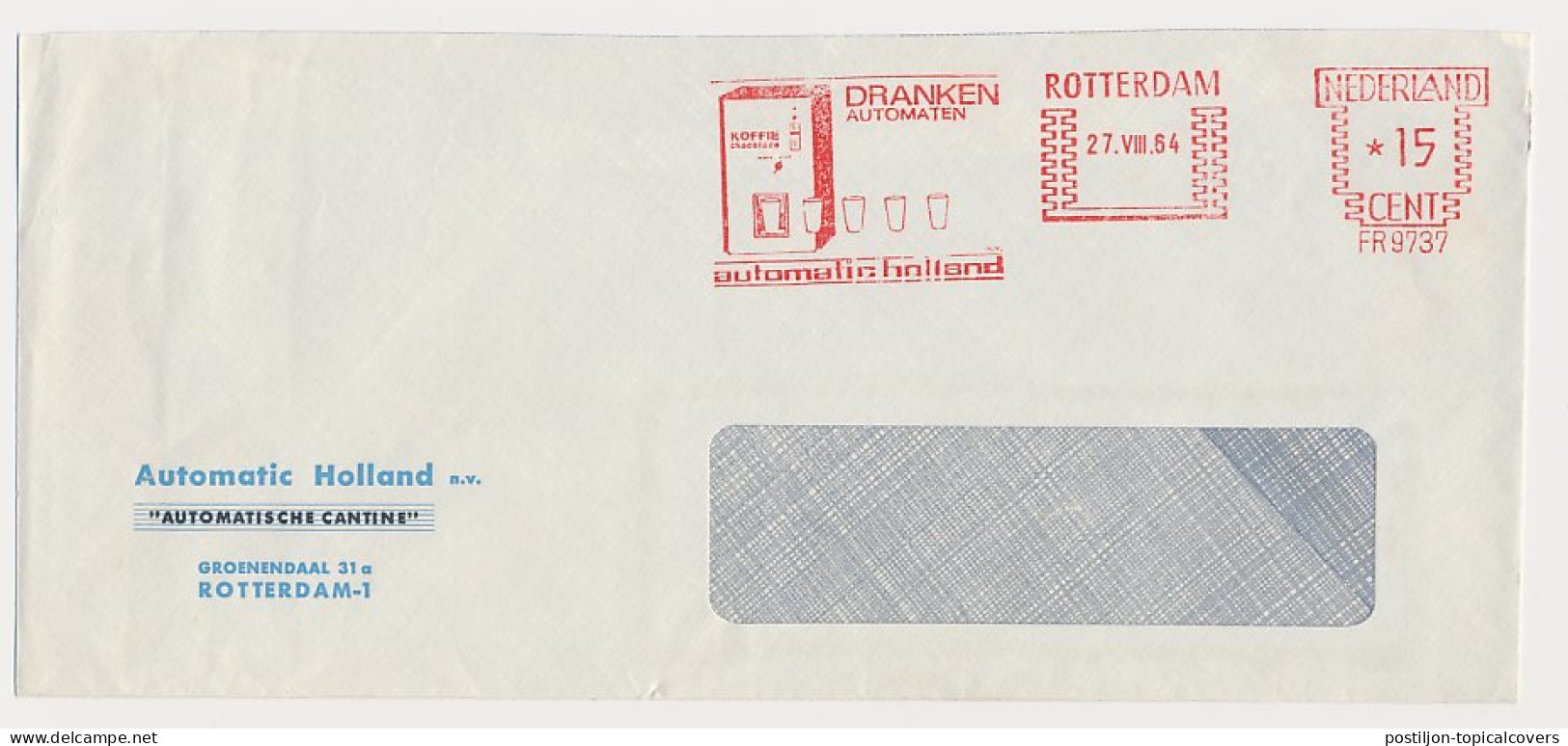Meter Cover Netherlands 1964 Coffee Machine - Chocolate Machine - Rotterdam  - Other & Unclassified