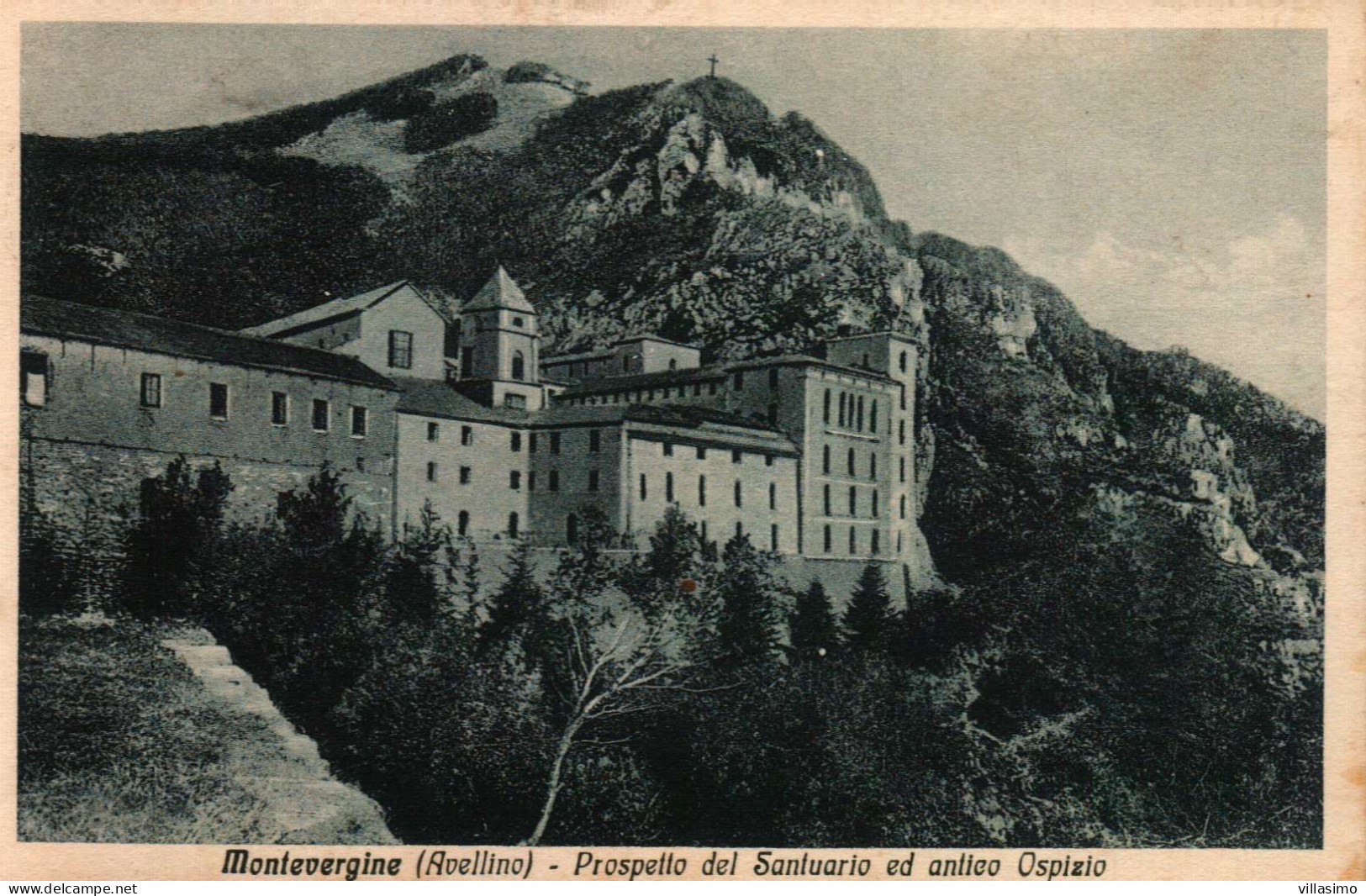 Campania - Avellino - Montevergine - Prospetto Del Santuario Ed Antico Ospizio - V. ANNI ’30 - Avellino