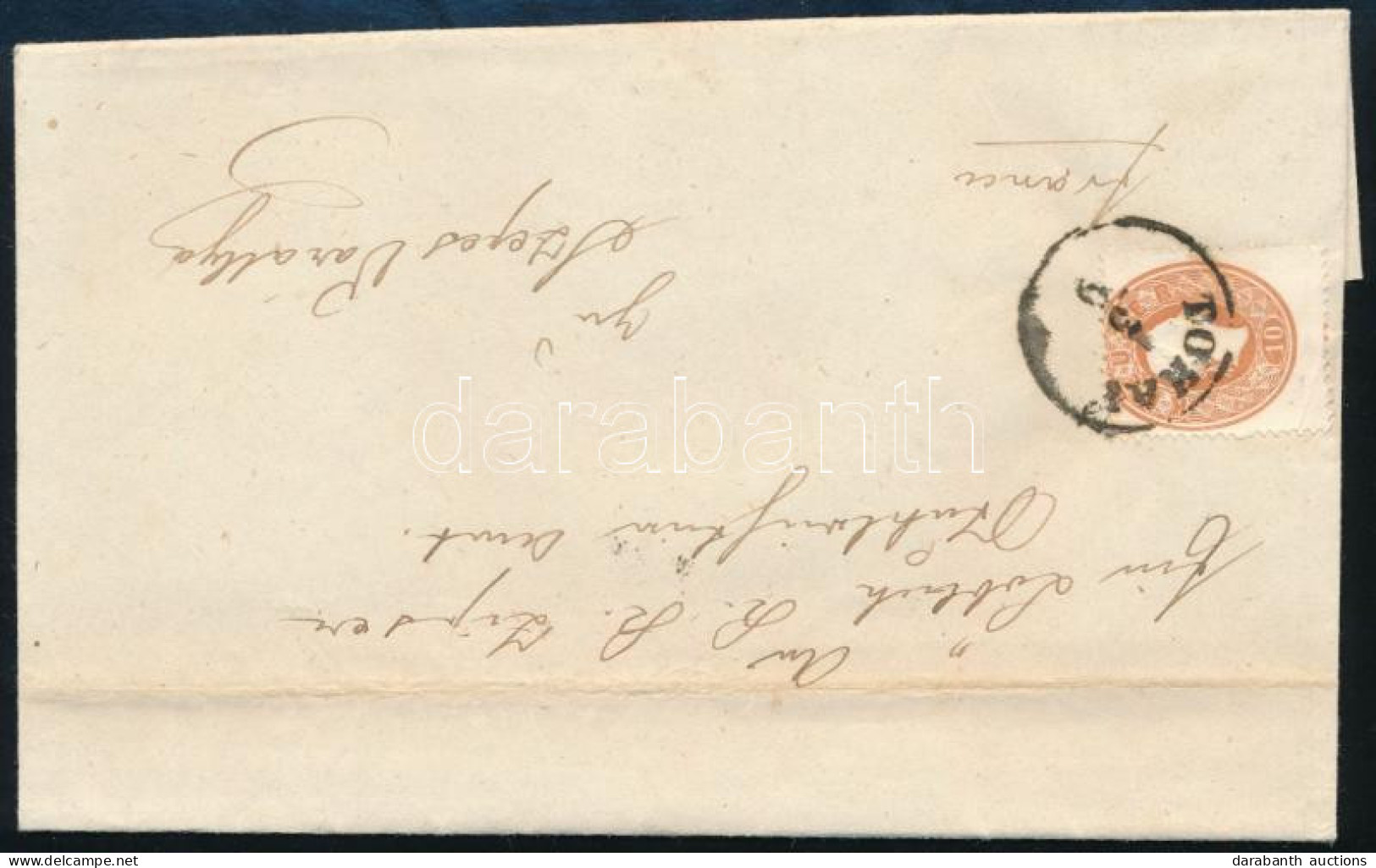 1861 10kr Levélen "TOKAY" - "KASCHAU" - "KIRCHDRAUF" - Szepes-Várallya - Autres & Non Classés