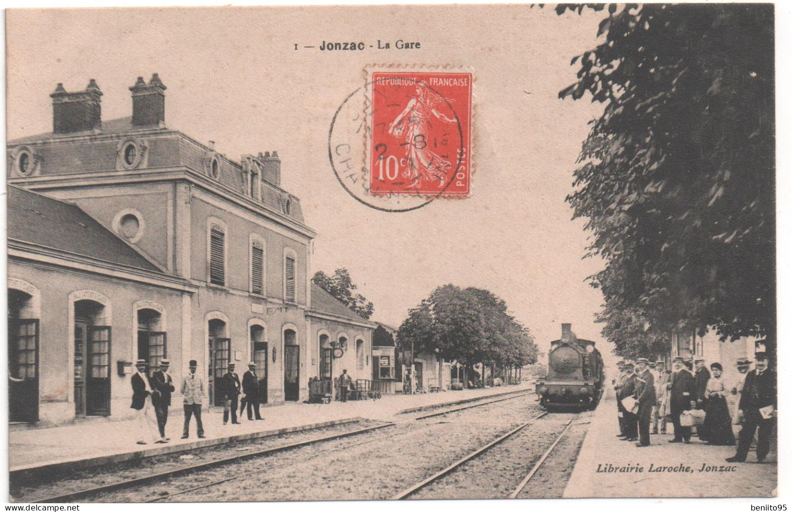 CPA De JONZAC - La GARE. - Jonzac