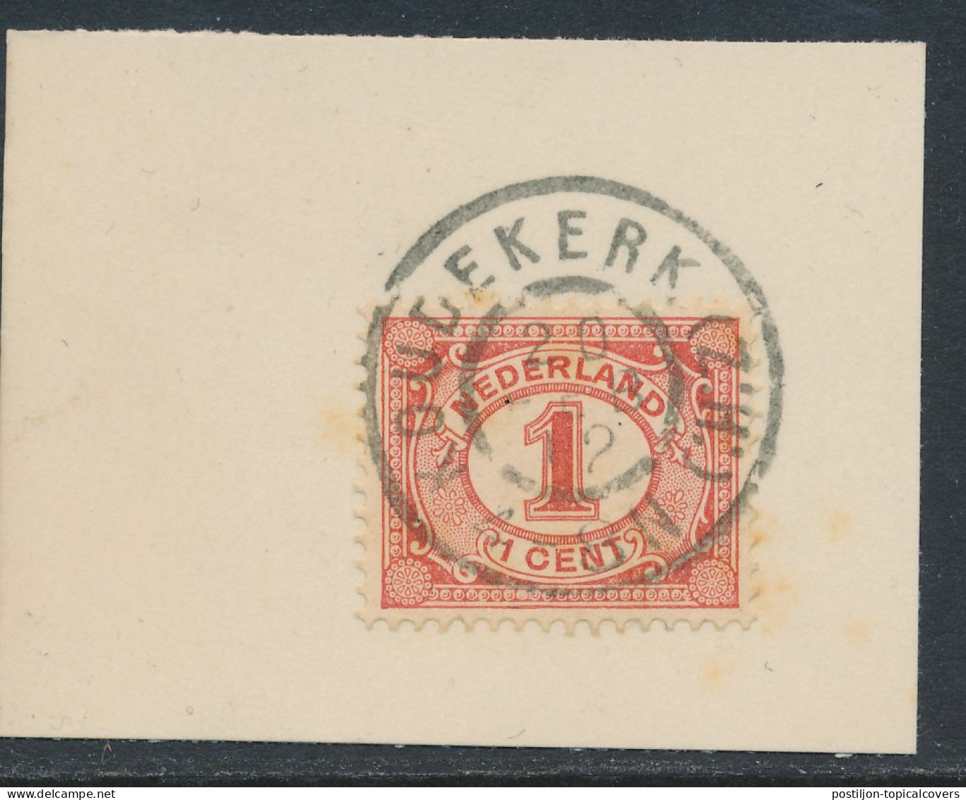 Grootrondstempel Koudekerk (Z.H:) 1912 - Postal History
