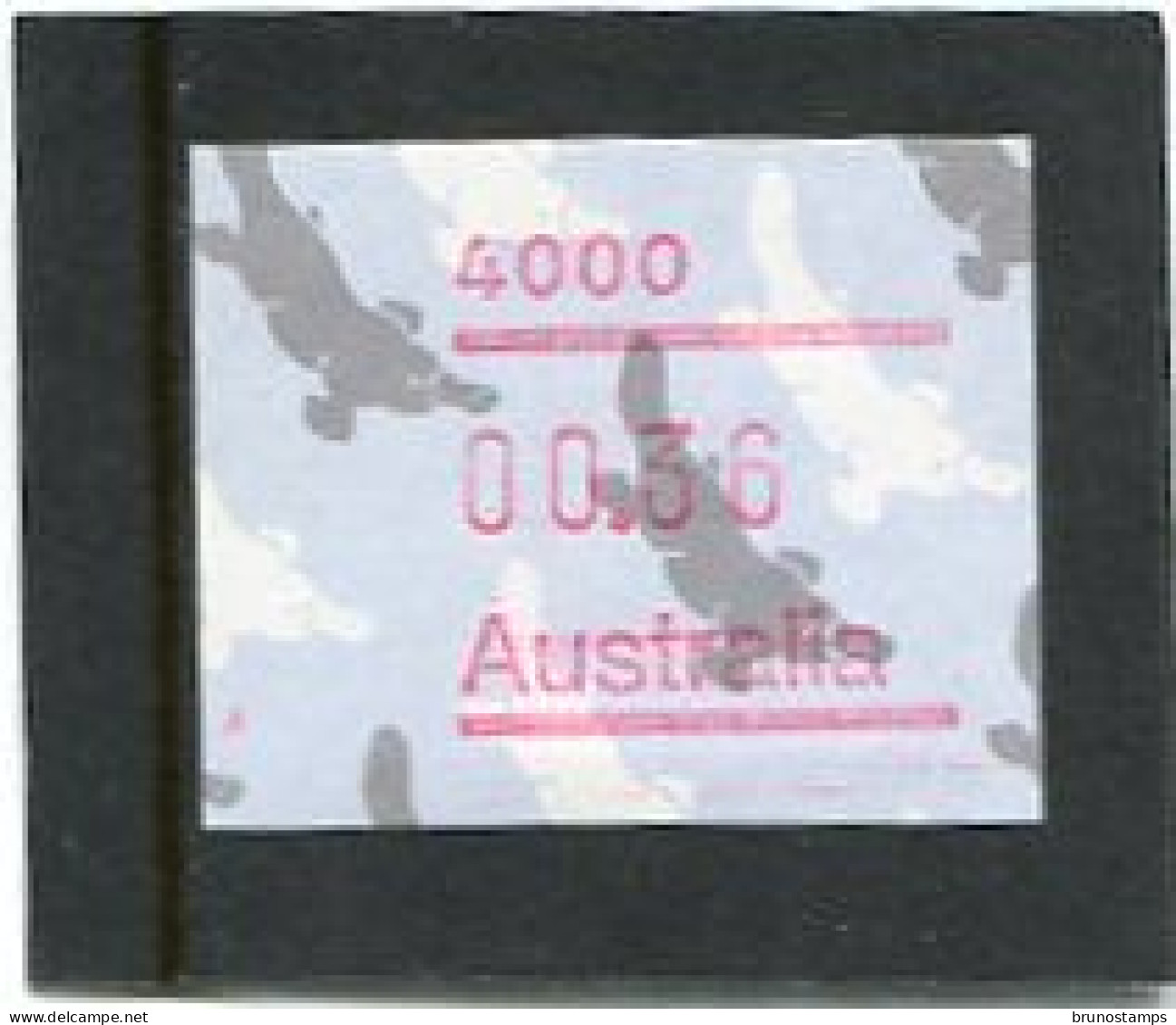 AUSTRALIA - 1986  36c  FRAMA  PLATYPUS  POSTCODE  4000 (BRISBANE)  MINT NH - Machine Labels [ATM]