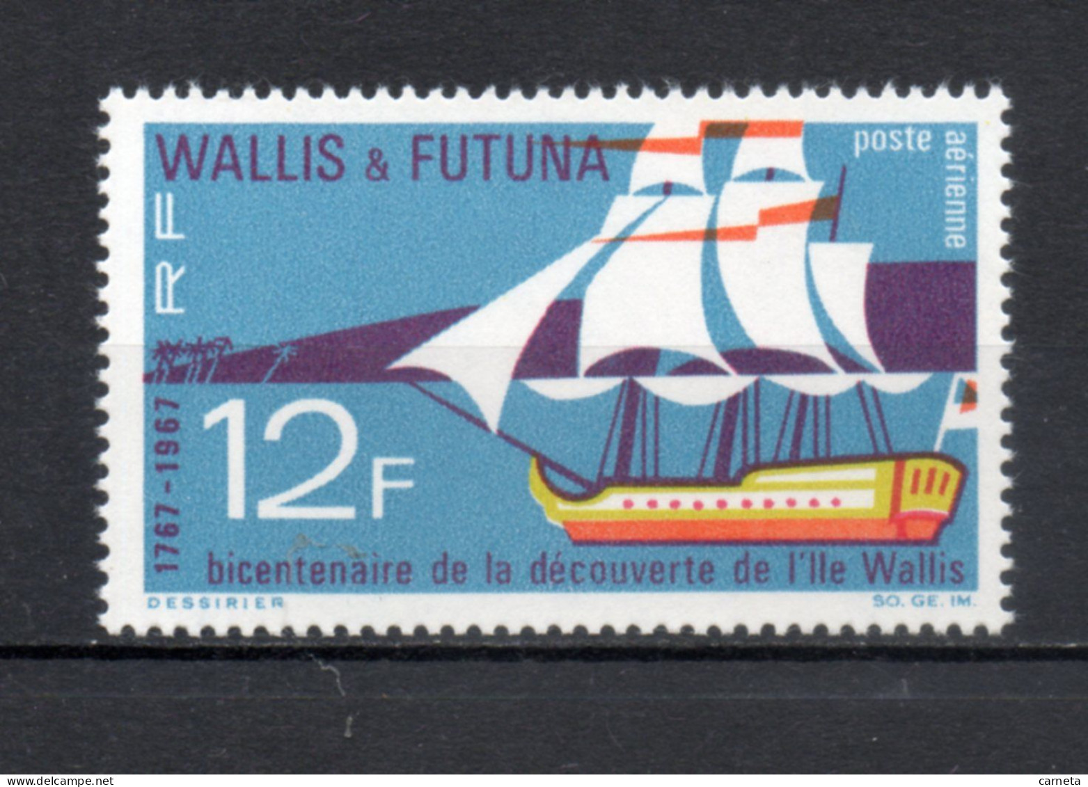 WALLIS ET FUTUNA PA  N° 31   NEUF SANS CHARNIERE COTE 8.70€    BATEAUX - Neufs