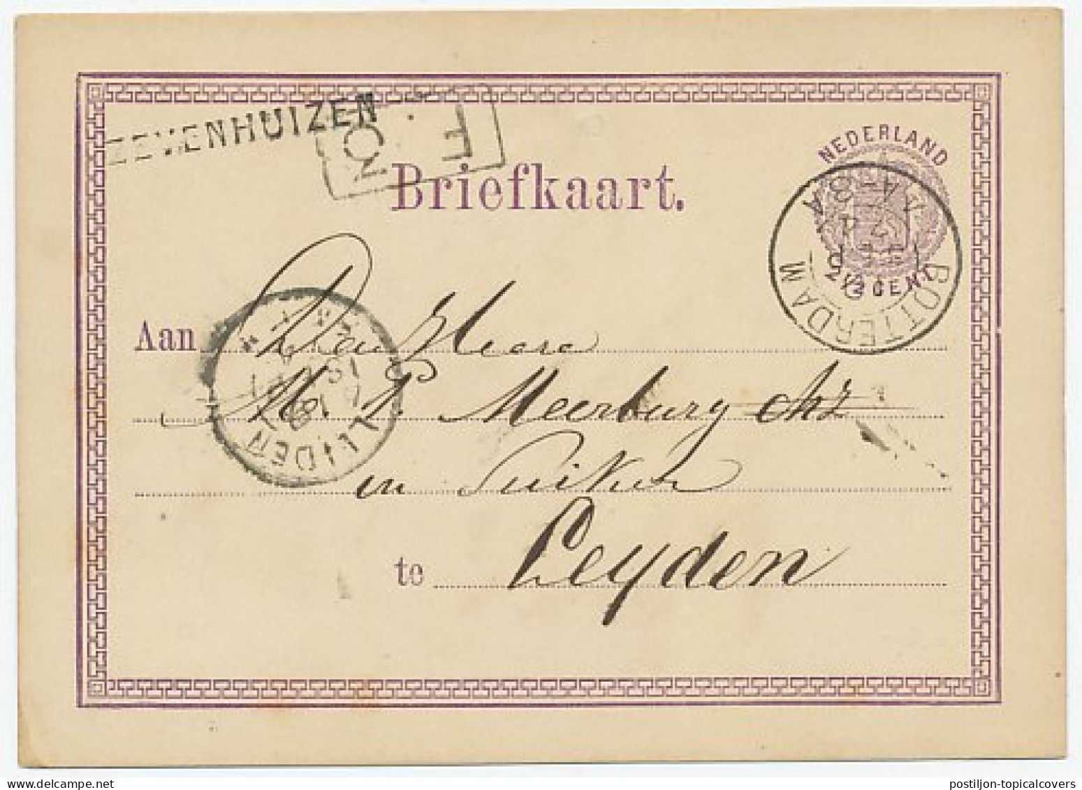 Naamstempel Zevenhuizen 1874 - Covers & Documents
