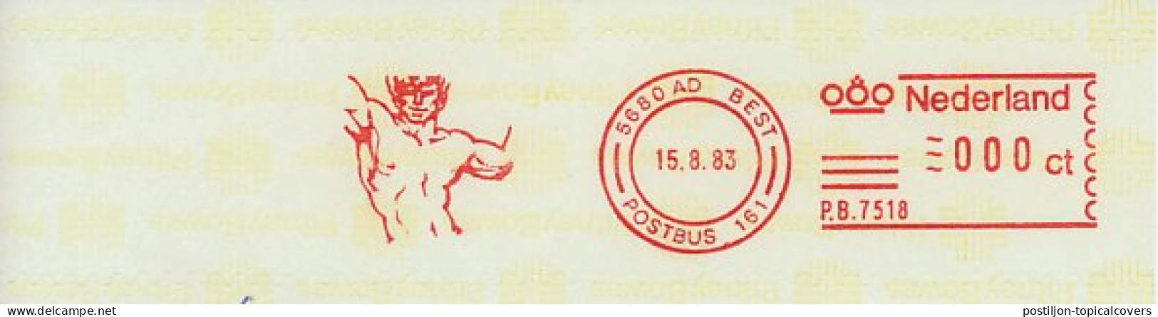 Meter Proof / Test Strip Netherlands 1983 Man - Torso - Body - Sonstige & Ohne Zuordnung
