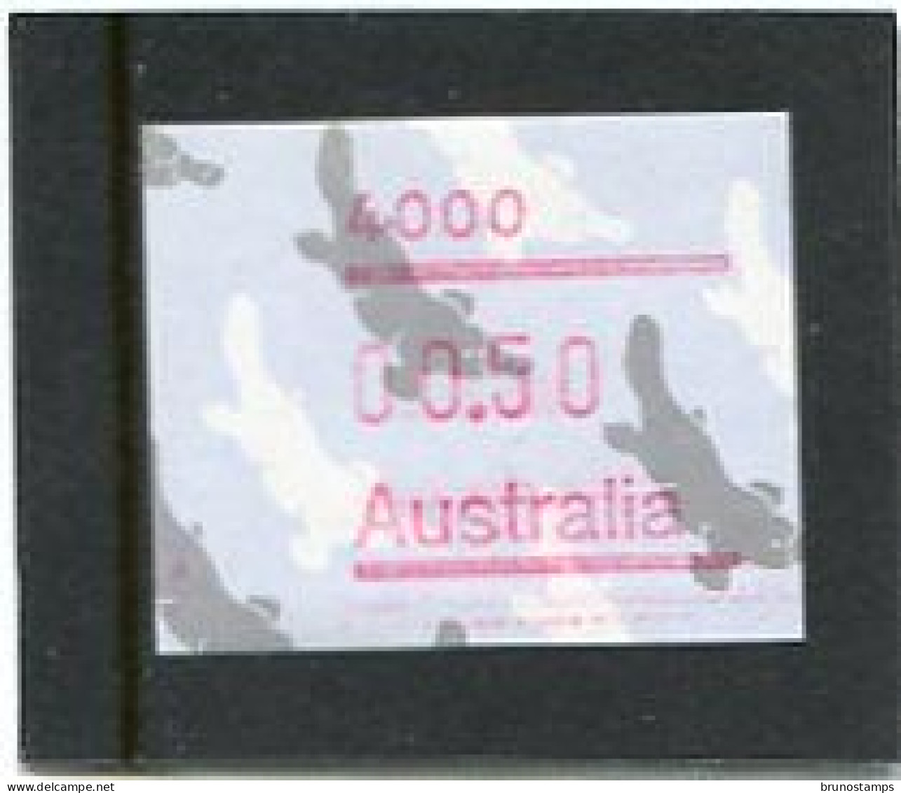 AUSTRALIA - 1986  50c  FRAMA  PLATYPUS  POSTCODE  4000 (BRISBANE)  MINT NH - Timbres De Distributeurs [ATM]