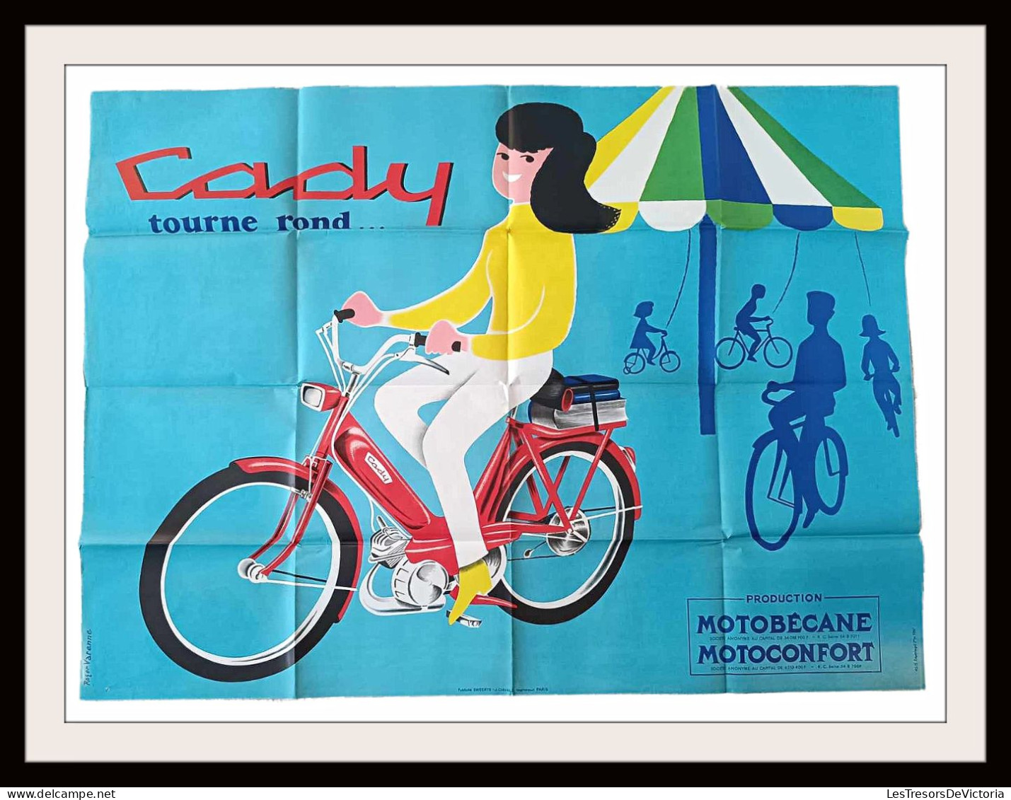 Affiche Motobecane Publicitaire De Roger Varenne - Format 159/118 CM - #AffairesConclues - Affiches