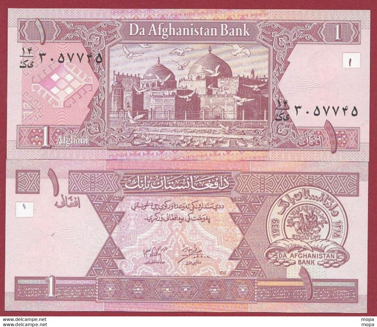 Afghanistan  1 Afghani 2002 ---UNC---(423 BIS) - Afghanistán