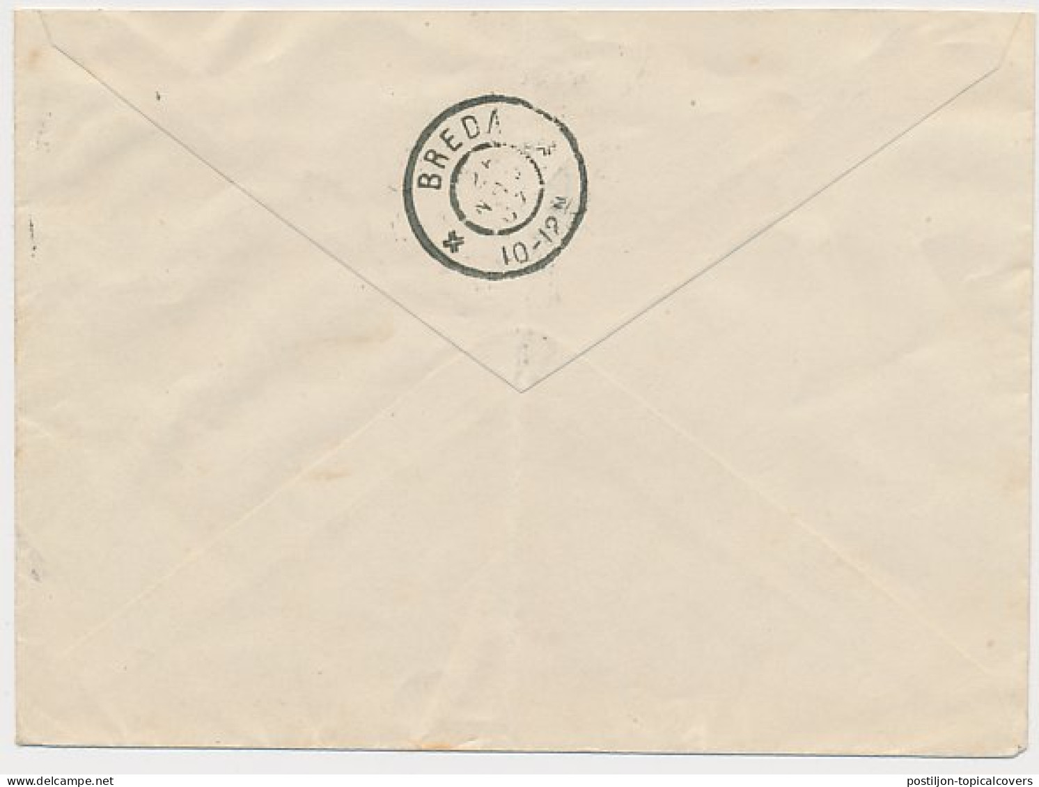 Envelop G. 8 D /Bijfrankering Aangetekend Gorinchem - Breda 1907 - Ganzsachen