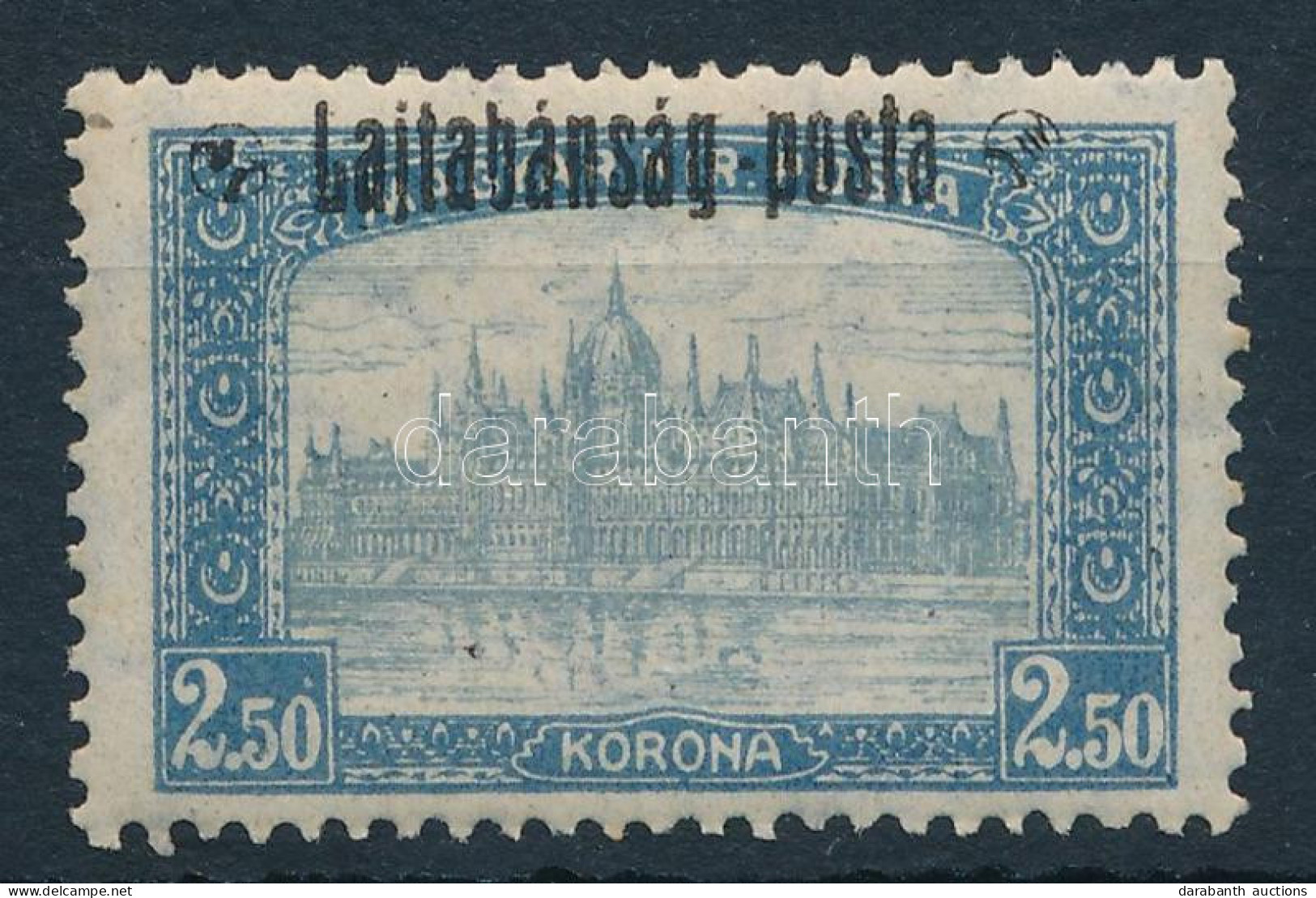 ** Nyugat-Magyarország III. 1921 Parlament 2,50K Próbanyomat Bodor Vizsgálójellel - Sonstige & Ohne Zuordnung