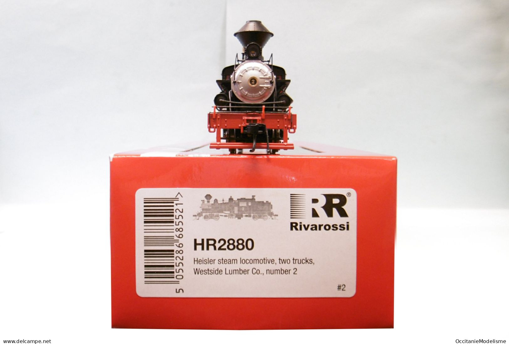 Rivarossi - Locomotive Vapeur HEISLER Westside Lumber Co réf. HR2880 Neuf HO 1/87