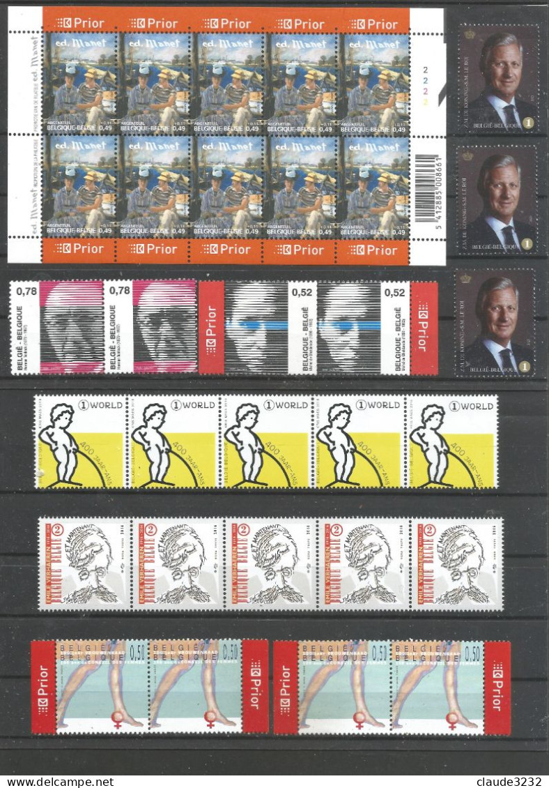 1.Belgique : Timbres  Neufs** - Sammlungen