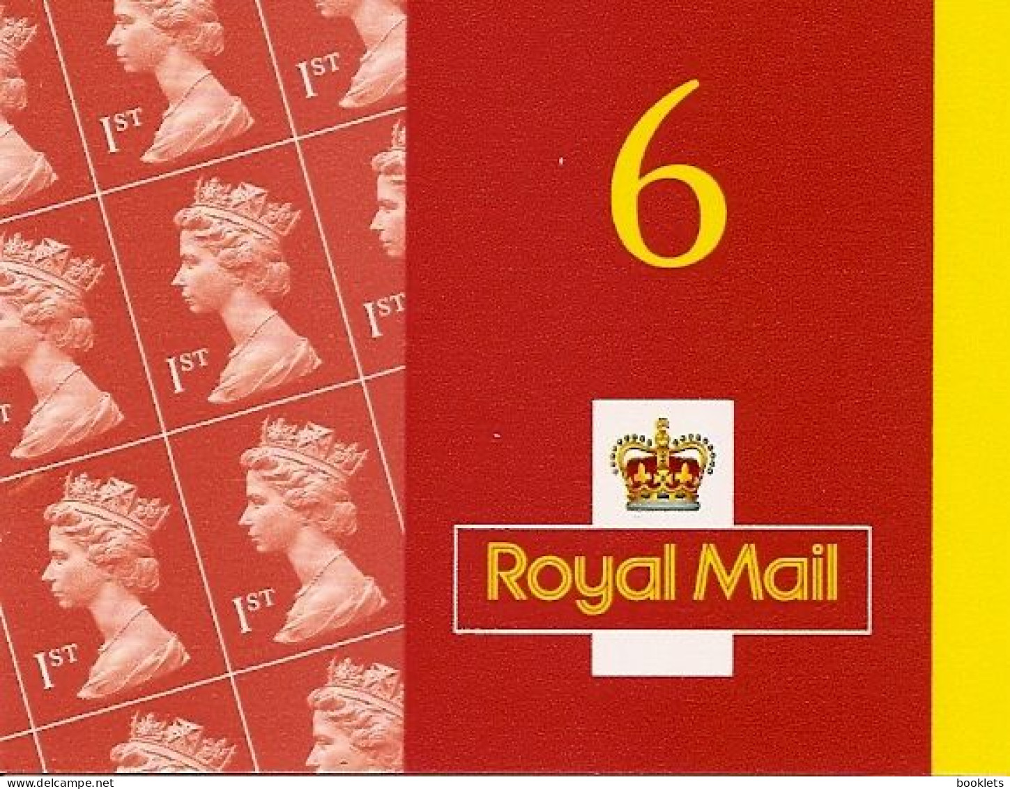 GREAT BRITAIN, WINDOW BOOKLET (RETAIL), 2001, MB1, 10x 1st - Booklets