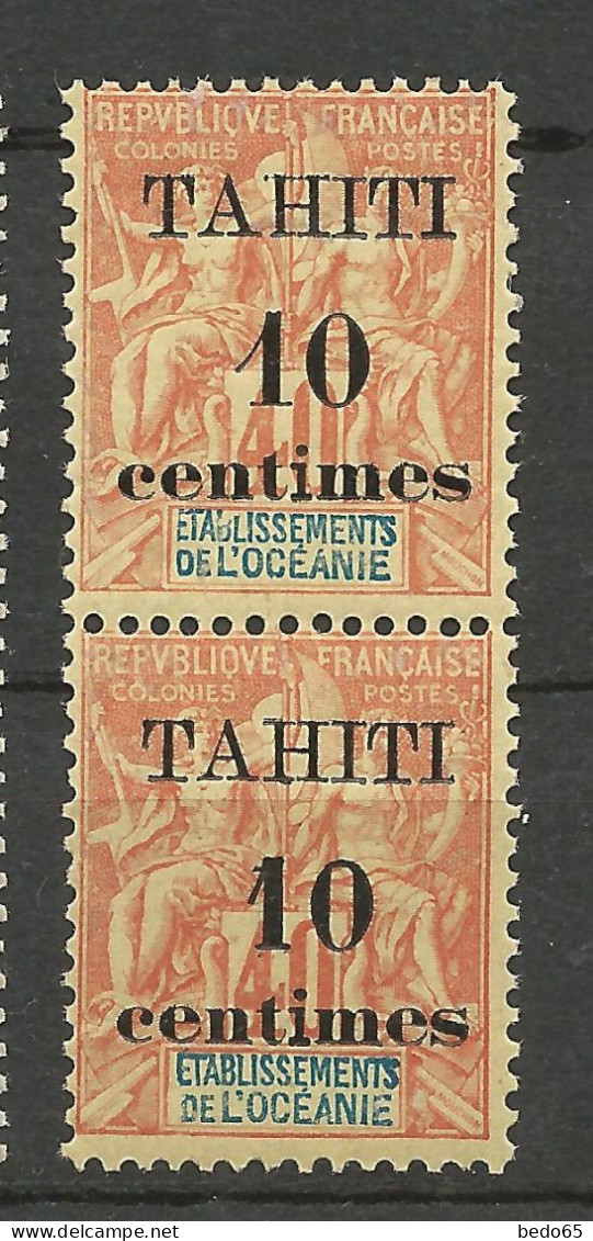 TAHITI N° 32 Et 32A En Paire NEUF** SANS CHARNIERE / Hingeless / MNH - Nuovi