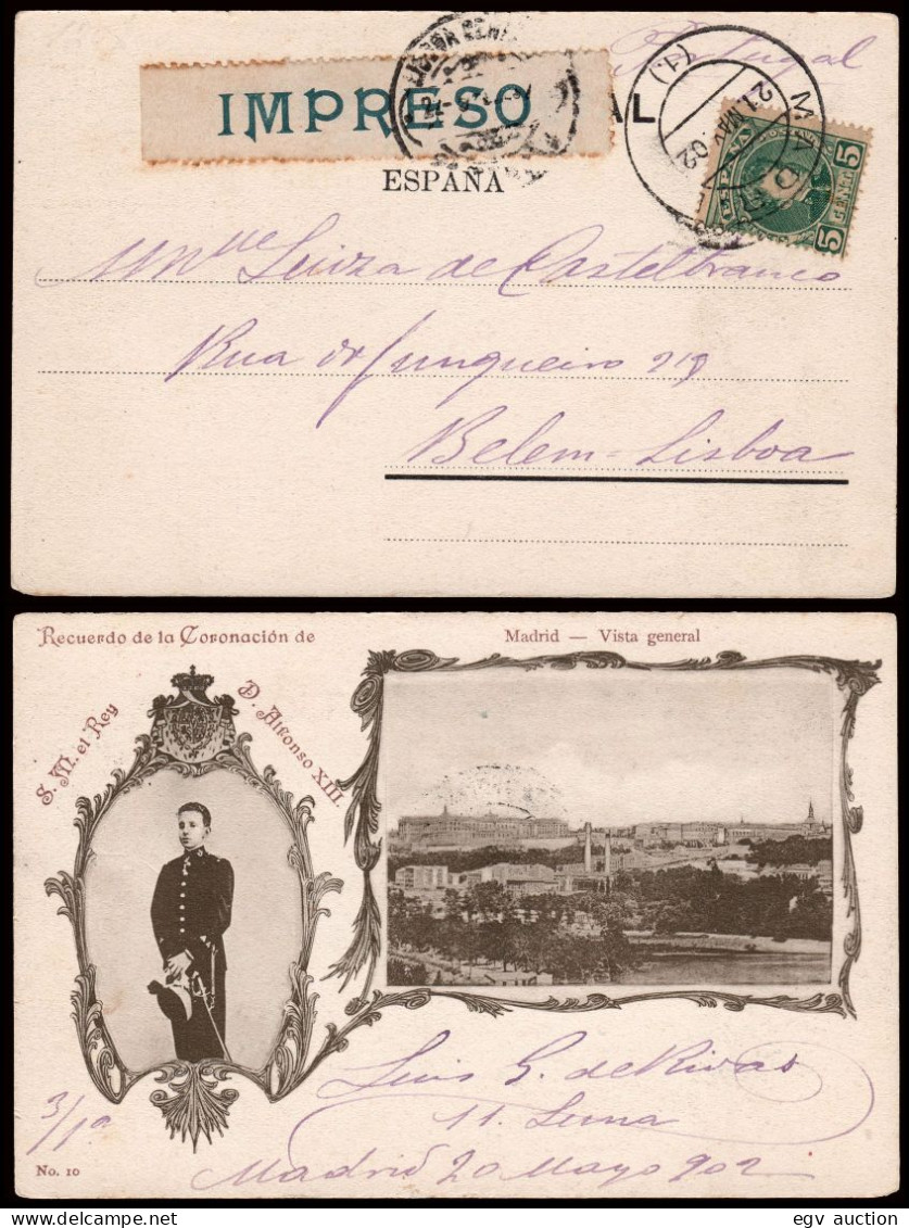 Madrid - Edi O TP 242 - Postal "Recuerdo De La Coronación De S.M. El Rey Alfonso XIII - Madrid...." - Lettres & Documents