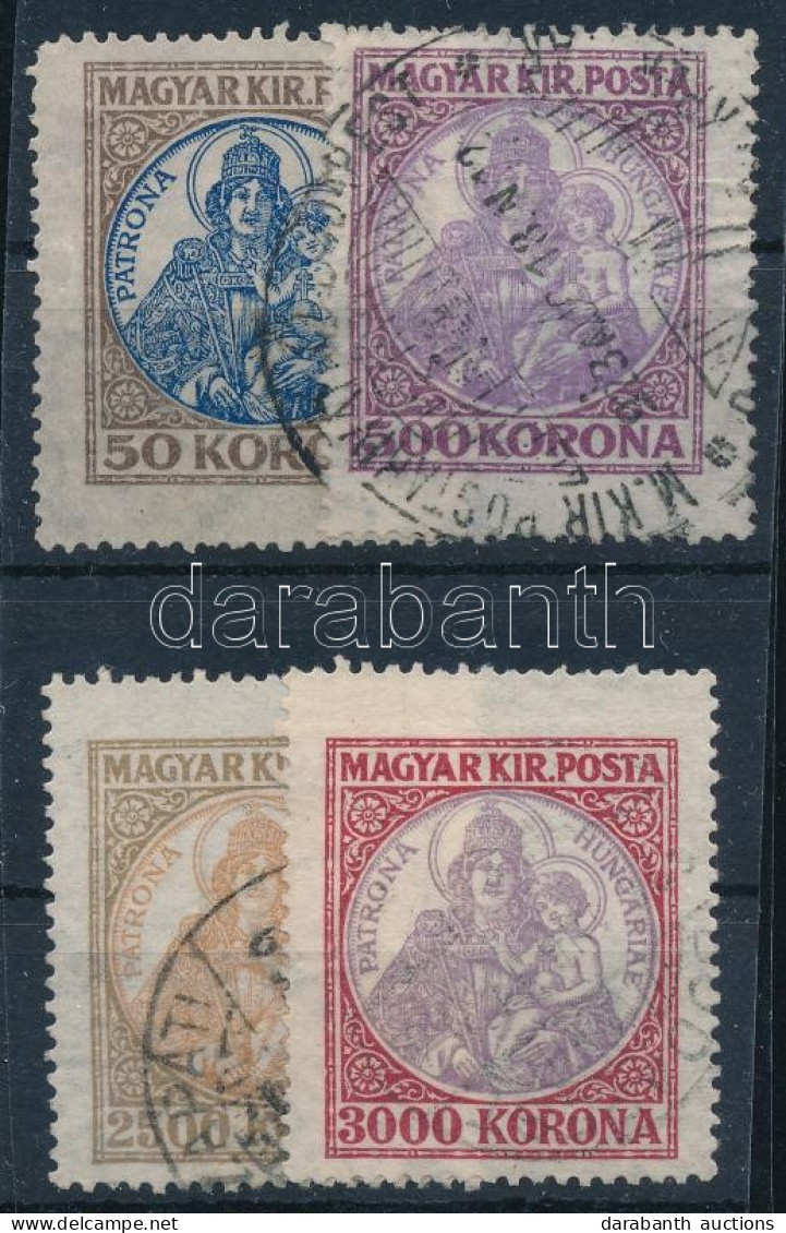 O 1921/1925 Koronás Madonna 50K, 500K, 2500K, 3000K Elfogazva - Other & Unclassified