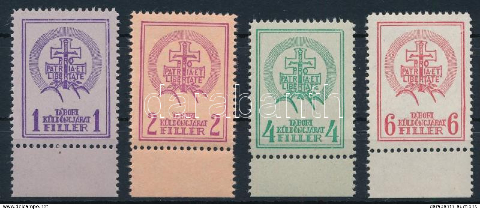 ** 1938 Soproni Tábori Küldöncjárat I. Kiadás ívszéli Sorozat (69.000+) / Sopron Courier Post Stamp I. Issue Complete Ma - Other & Unclassified