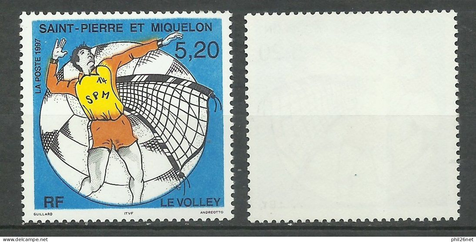 Saint Pierre Et Miquelon SPM N° 643  Volley - Ball  Neuf * * TB = MNH VF Voir Scans  Soldé ! ! ! - Volley-Ball