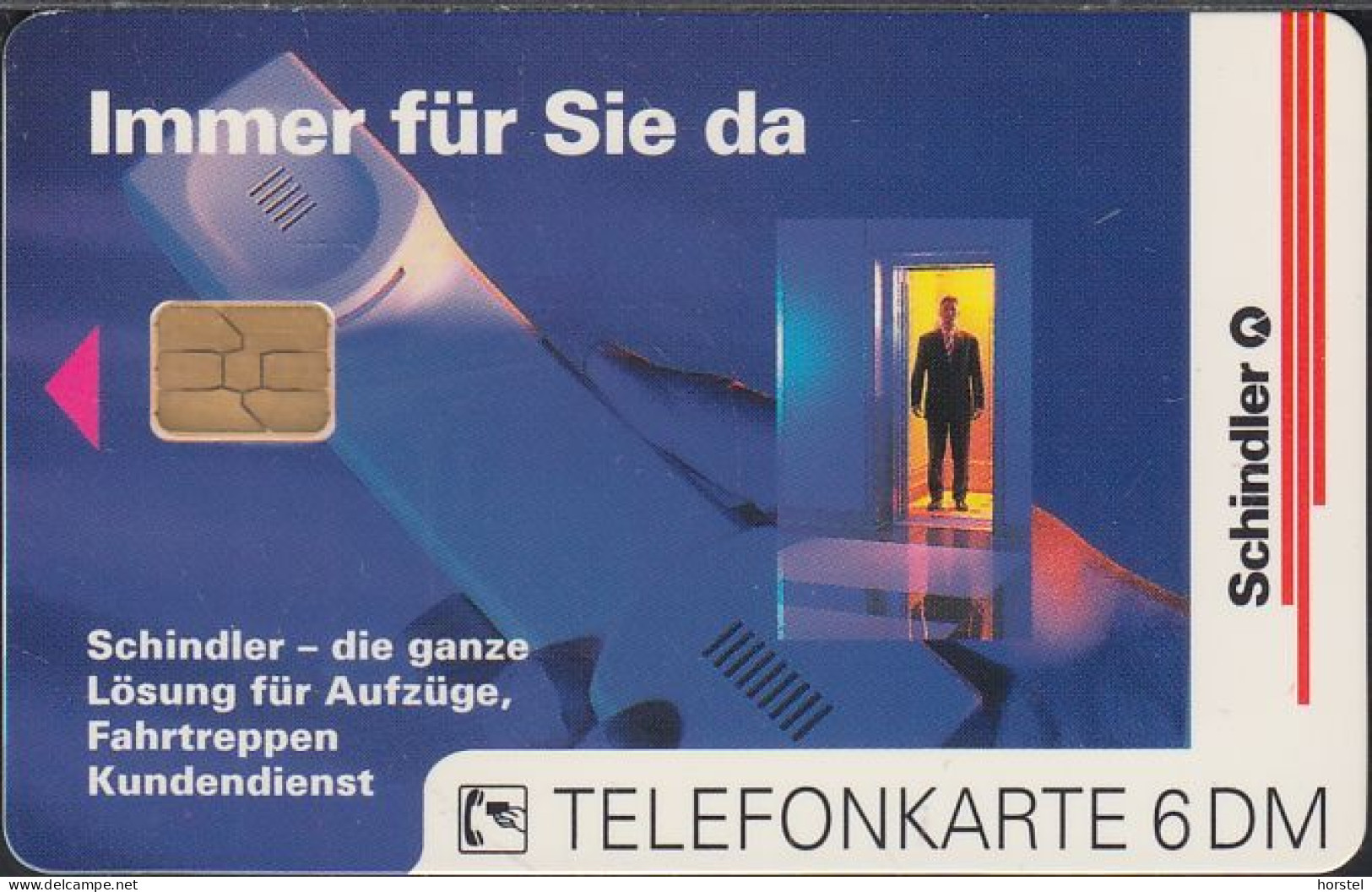 GERMANY O007/97 Schindler Kundendienst - Aufzüge - Treppen - Uhr - Clock - O-Reeksen : Klantenreeksen