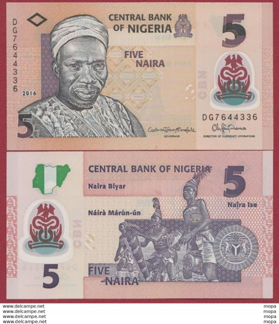 Nigéria 5 Naira 2016 ---UNC (465) - Nigeria