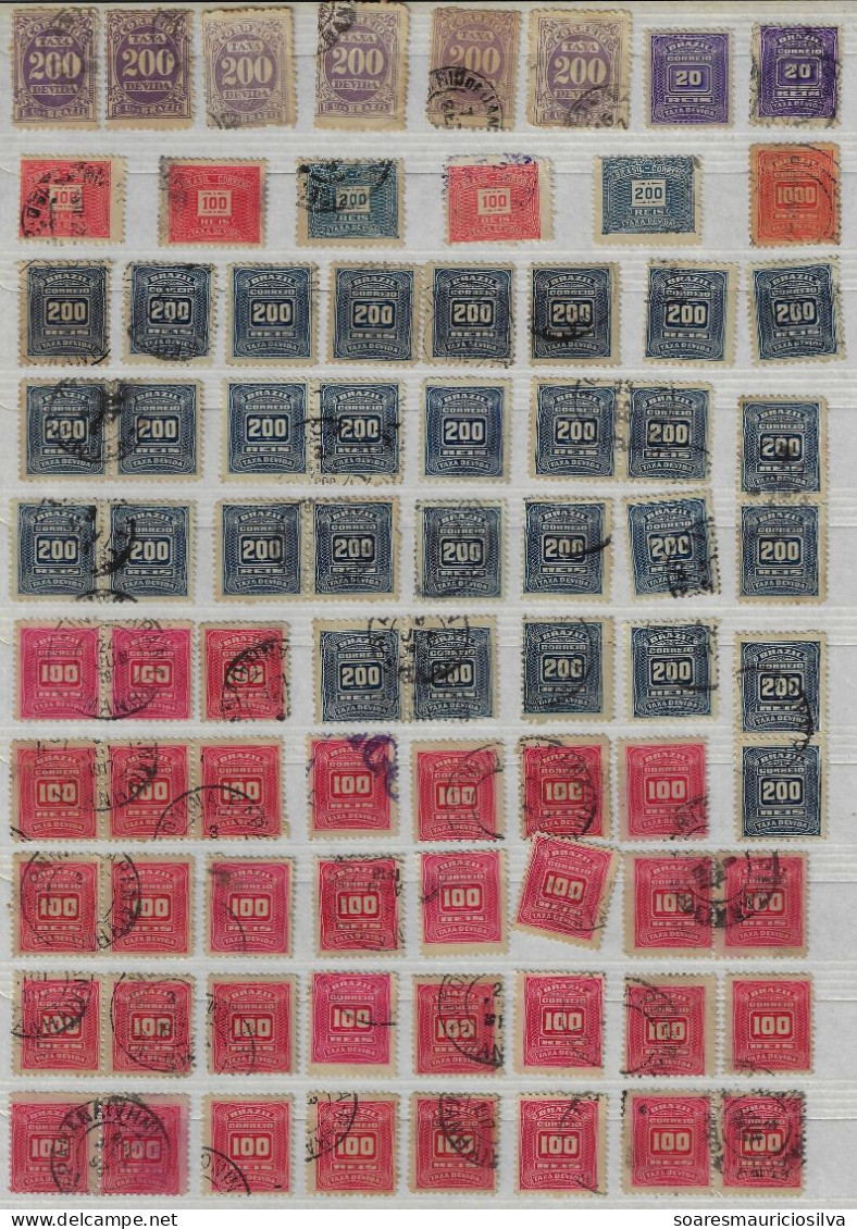 Brazil 1906/1942 78 Postage Due Stamp For Study Used - Portomarken