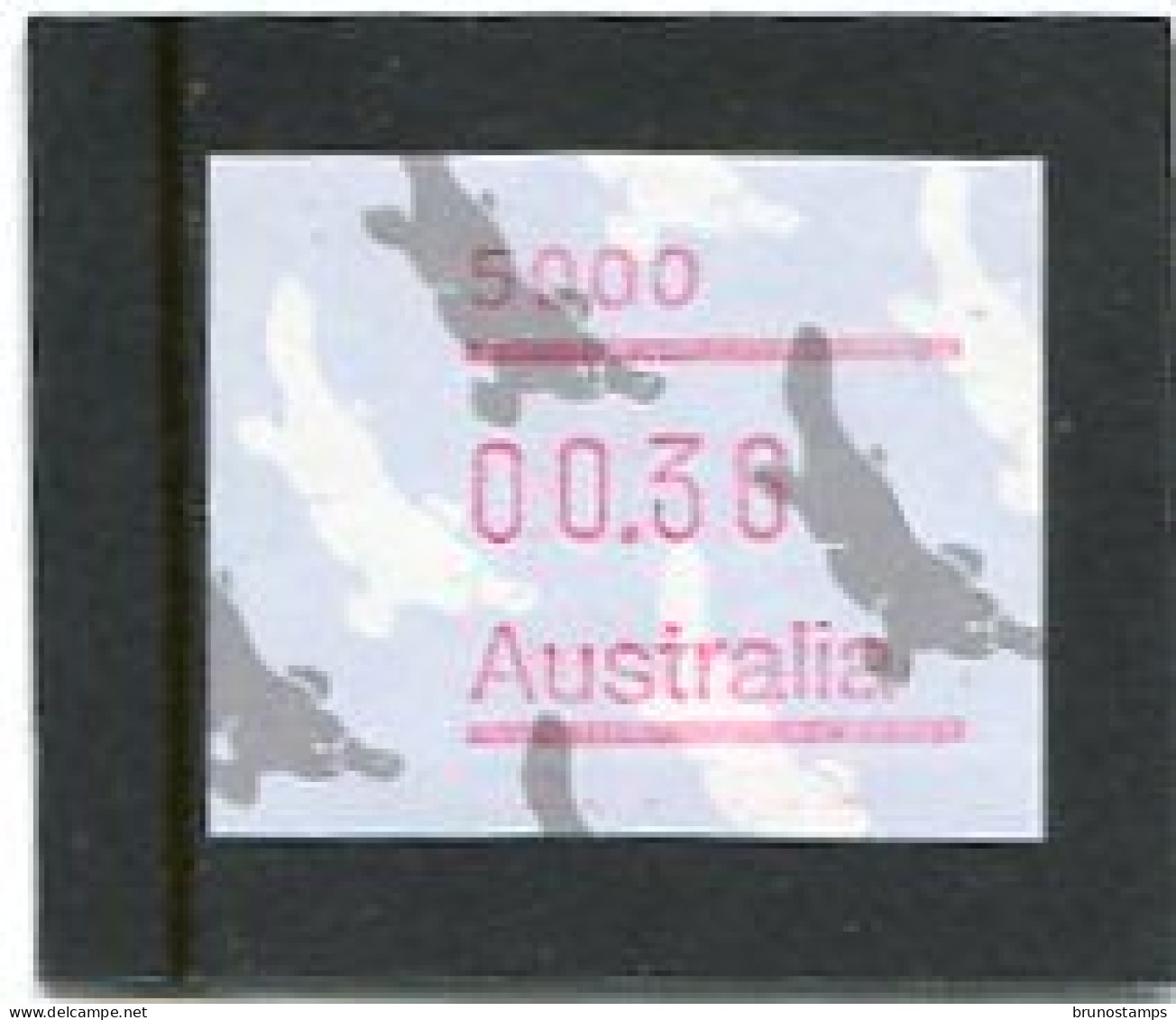 AUSTRALIA - 1986  36c  FRAMA  PLATYPUS  POSTCODE  5000 (ADELAIDE)  MINT NH - Automatenmarken [ATM]
