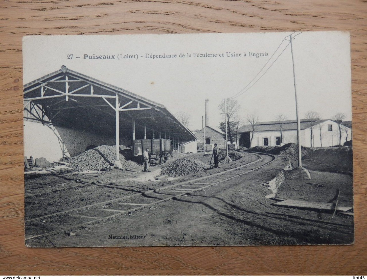 CPA PUISEAUX 45 DEPENDANCE DE LA FECULERIE ET USINE A ENGRAIS - Puiseaux