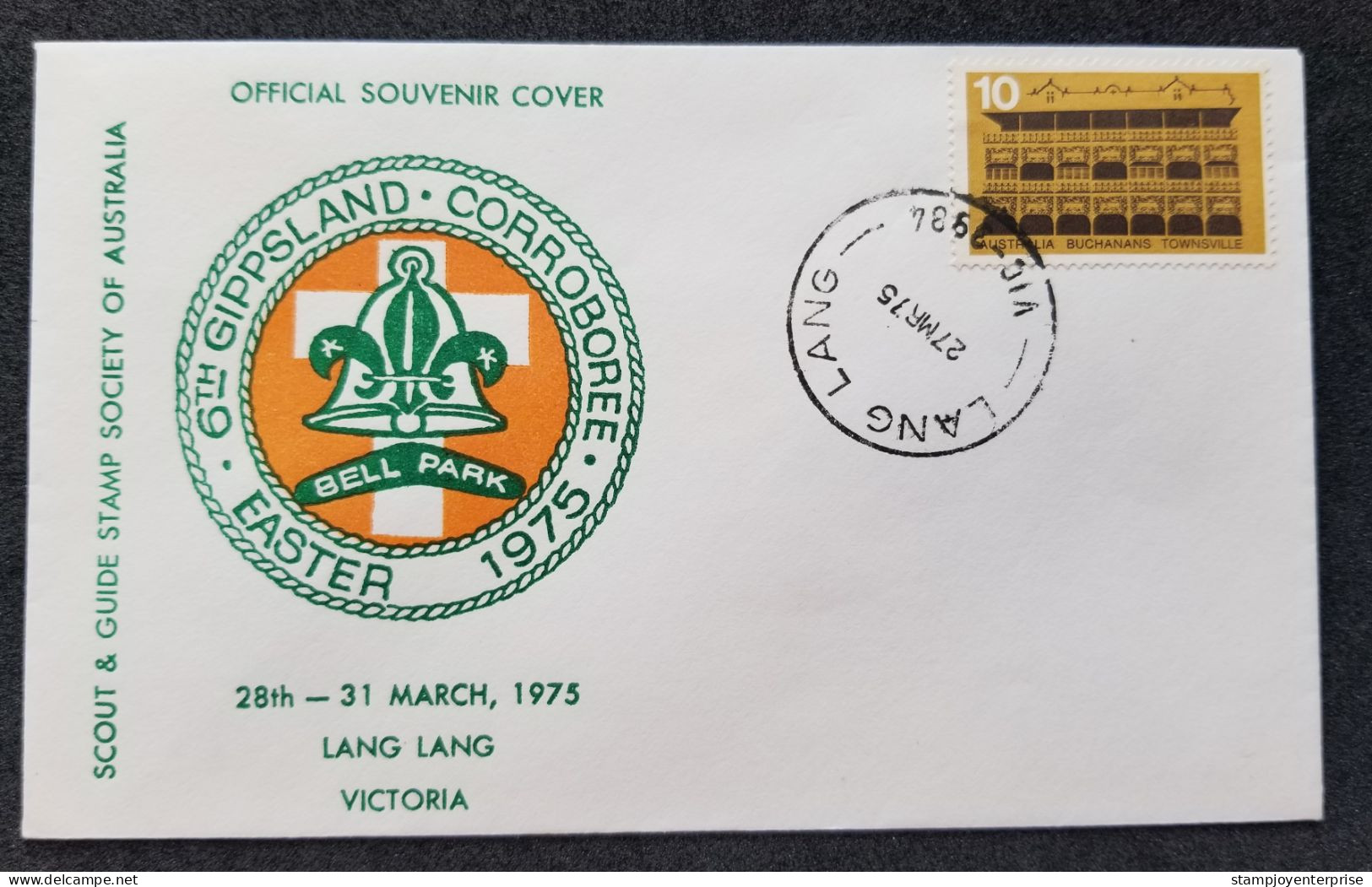 Australia Scout & Guide Stamp Society 1975 Scouting Scouts (FDC) *Lang Lang Victoria - Lettres & Documents