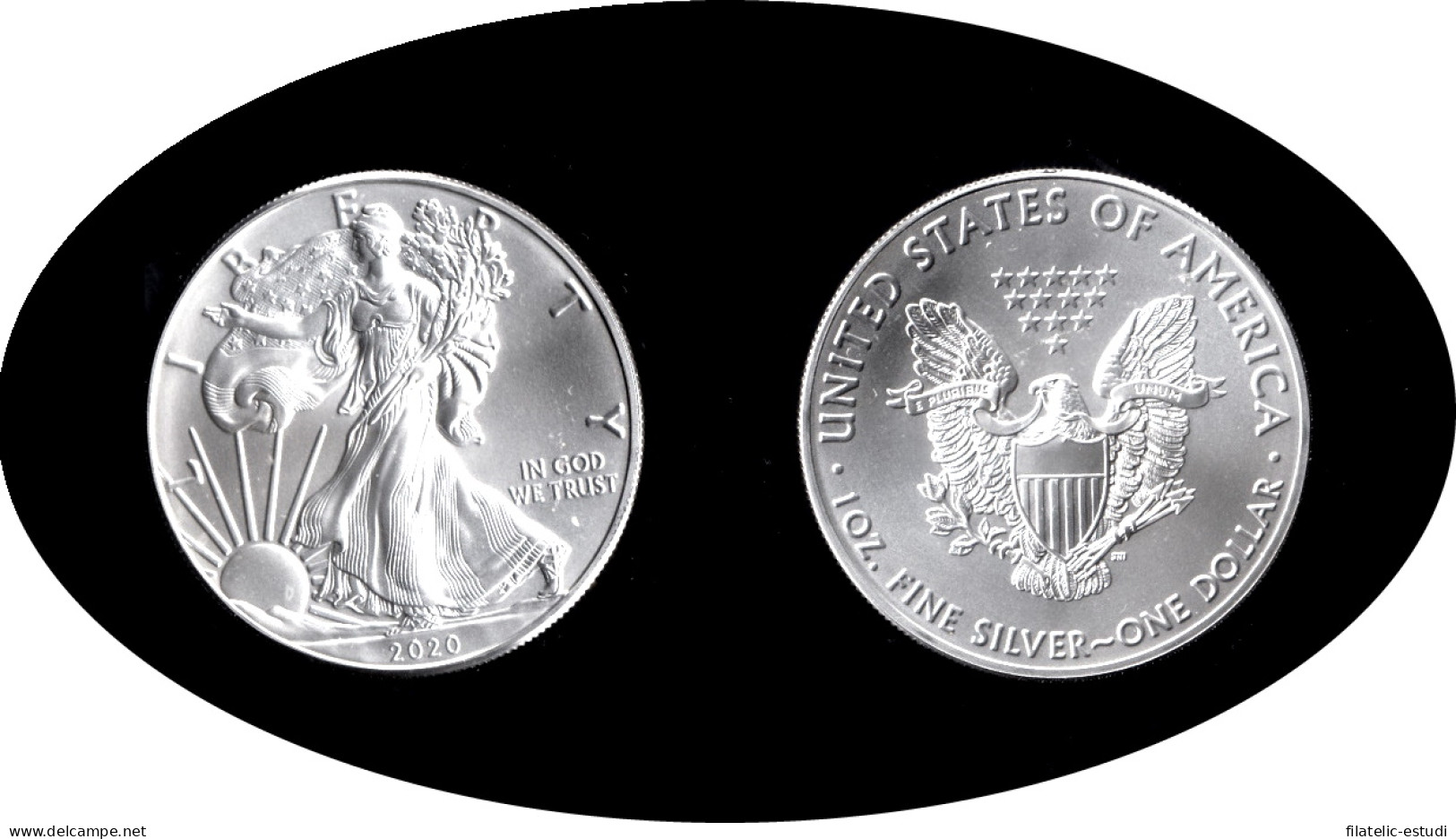 Estados Unidos United States Onza De Plata Ag 1 $ 2020 Liberty - Sonstige & Ohne Zuordnung