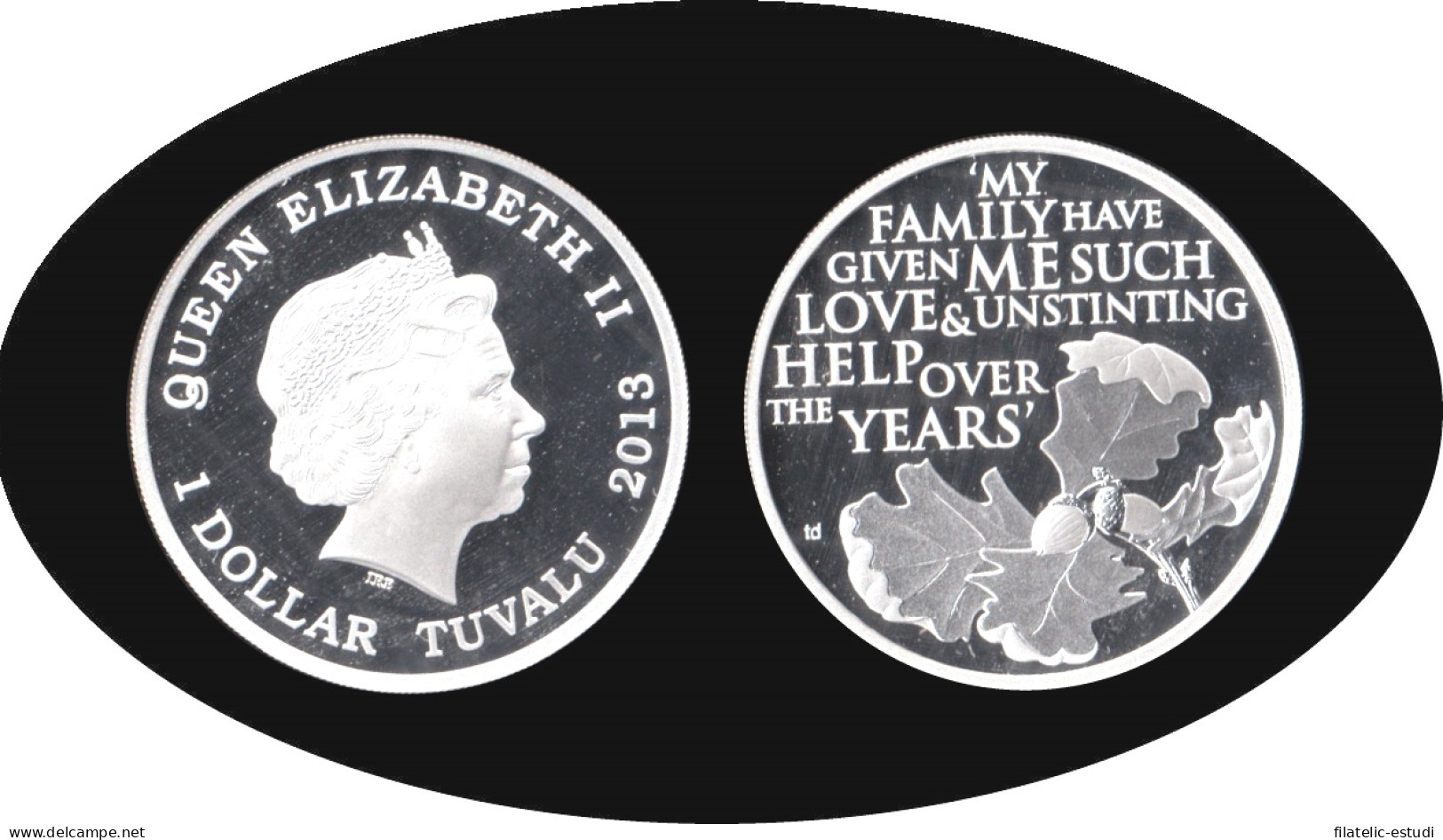 Tuvalu 2013 Jubileo De Diamante $1 Moneda De Plata  árbol De Arce - Other & Unclassified