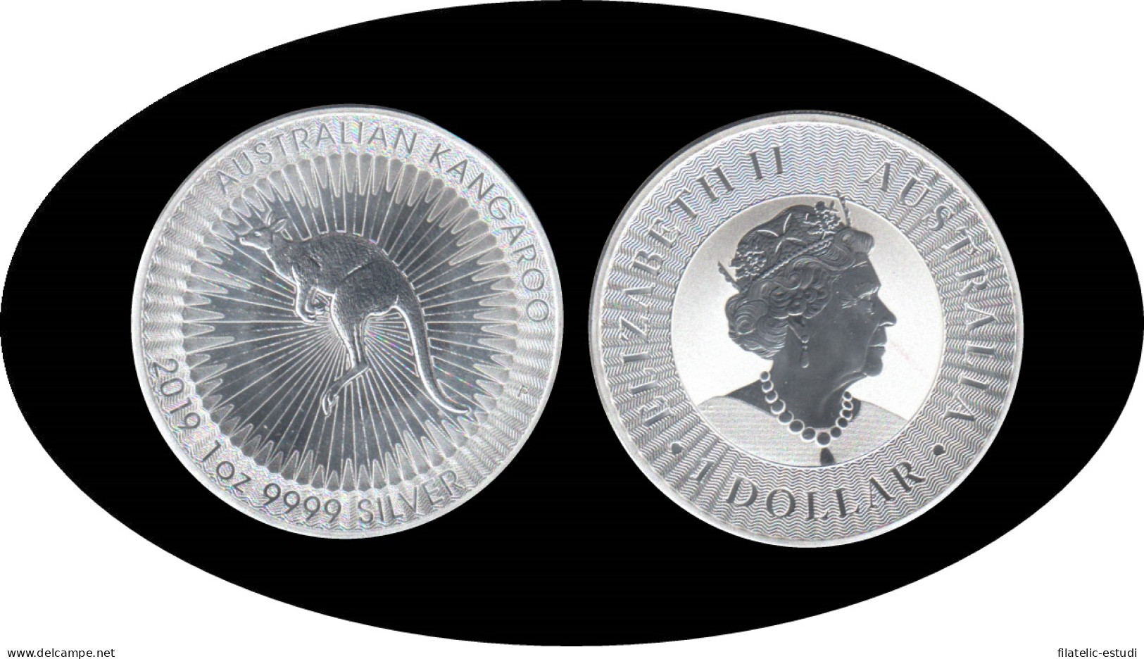 Australia 1 Onza 2019 1$ Canguro Kangaroo Plata Silver Ag - Andere & Zonder Classificatie