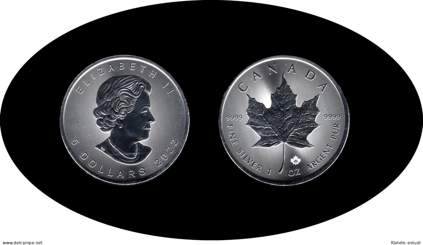 Canadá  2022 Onza Plata Silver 5 $ Maple Leaf - Other & Unclassified