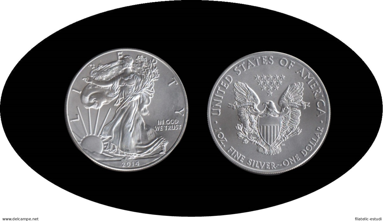 Estados Unidos United States Onza De Plata Ag 1 $ 2014 Liberty - Sonstige & Ohne Zuordnung